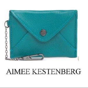 Aimee Kestenberg “Ashley Leather” Wallet Purse, in “Rainforest Green”